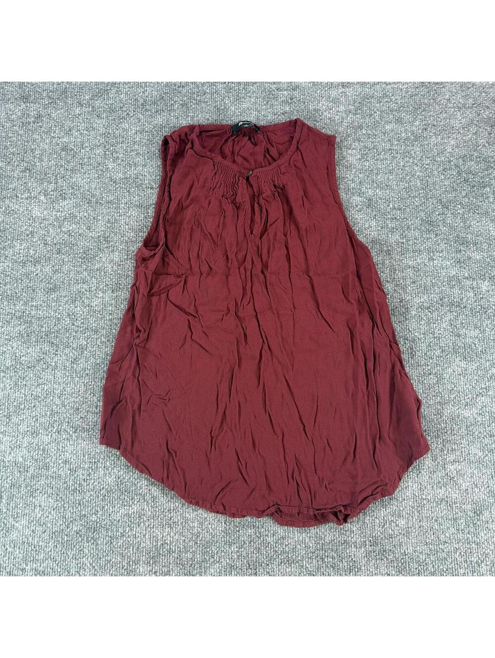 Madewell Sleeveless‎ Burgundy Tank Top M - Spring, Summer, Lightweight, Viscose